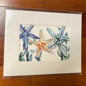 Brighton Lisa Spayd-Sendre Starfish Matted Art Print
